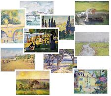 10 SET ART POST CARDS MUSEUM POINTILISM PARIS SEURAT SIGNAC etc. POSTCARDS NEW  picture