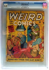 WEIRD COMICS #3 CGC VG 4.0 (FOX 1940) JOE SIMON COVER.  SCARCE. picture
