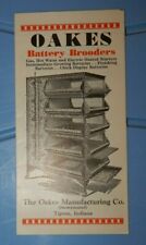 Vintage Oakes Battery Brooders Brochure Ad picture