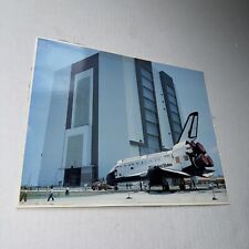 Vintage NASA Photograph Space Shuttle Orbiter Challenger SRB Booster Fuel Tank picture
