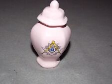 Vintage Freemason Masonic Ceremonial? Mini Jar With Lid Estate Find picture