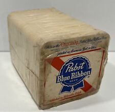 NOS Vintage PBR Pabst Blue Ribbon Coasters Sealed Sleeved 100 Pack picture