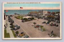 Rehoboth Beach Avenue ~ Rare Antique Delaware Car Postcard Tichnor ~1930s picture