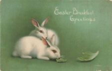 c1910 Rabbits Eating Lettuce Easter P284 picture