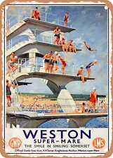 METAL SIGN - 1930 Weston Super Mare the Smile in Smiling Somerset GWR LMS 2 picture
