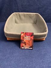 Longaberger 1999 Tapered Paper Tray Basket With Sage Liner & Pamphlet # 19062 picture