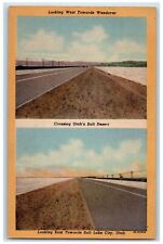 c1940s Looking East Towards Salt Lake City Utah UT Unposted Vintage Postcard picture