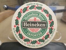 HEINEKEN IMPORTED BEER/AMSTEL LIGHT CHRISTMAS-THEMED DOUBLE-SIDED COASTER  picture