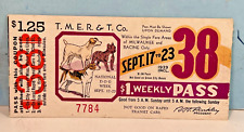 1939 Milwaukee Bus Pass National Dog Week Campaign picture
