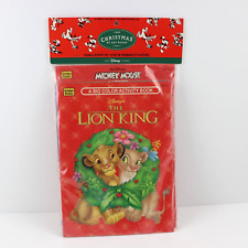 Disney Store VTG 1995 The Lion King Christmas at our House Color & Activity Book picture