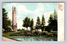 St Louis MO- Missouri, Compton Heights Water Tower, Antique, Vintage Postcard picture