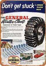 Metal Sign - 1955 General Snow Tires - Vintage Look Reproduction picture