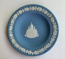 Wedgwood Jasperware St Paul's Cathedral, Cream & Blue Trinket Dish Tray 4 3/8” picture