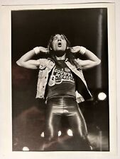 Iron Maiden Photo Bruce Dickinson Vintage Original Stamped Promo Circa Mid 80s picture