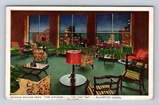 Chicago IL-Illinois, Skyline The Lounge, Allerton Hotel, Vintage c1942 Postcard picture