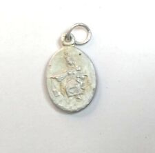 WWI Soldier'с Christian Amulet Icon Pendant with Jesus Christ And Virgin picture