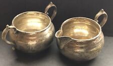 GORHAM VINTAGE/ANTIQUE STERLING SILVER SUGAR BOWL AND CREAM PITCHER picture