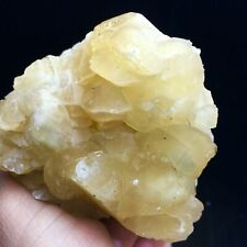 276g Natural Beautiful Yellow Fluorescent Multi Layer Manganese Calcite picture