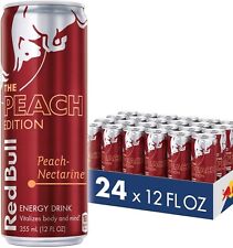 Red Bull Energy Drink, Peach-Nectarine, 12 fl oz, 24 Cans picture