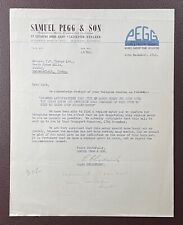 1948 Samuel Pegg & Son, Dyeing Machines, Barkby Road, Leicester Letter picture