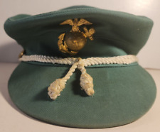 WW2 USMC USMCWR US MARINE CORPS WOMAN'S RESERVE GREEN CAP / HAT NAMED picture