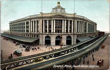 Boston Massachusetts MA South Union Station Railroad Vintage UDB Postcard   picture