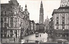 Belgium Anvers Canal Au Sucre Antwerp Vintage Postcard B101 picture