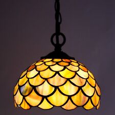 8 inch Small Tiffany Pendant Lamp Tiffany Style Stained Glass Hanging Light picture