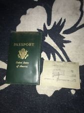 Vtg USA embassy Paris France Army Soldier Exp 1953 Passport Holder Document picture