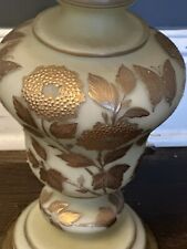  Carl Falkenstein Hollywood Regancy MCM Table Lamp Gold Floral Pattern picture