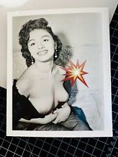 Vtg Original 50s Risque Cheesecake Pinup Busty Linda Cadi Fishnets Photo #78 picture