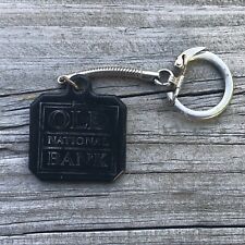 Vintage Antique OLD NATIONAL Bank FOB Keychain AS IS Old Friends Are Best P9 picture