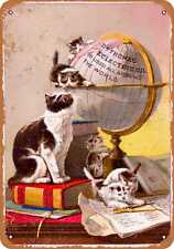 Metal Sign - Dr. Thomas Eclectric Oil and Cats -- Vintage Look picture