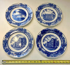 lot of 4 PLATES MIDDLEBURY COLLEGE VT chateau BREAD LOAF forest hall WEDGWOOD picture