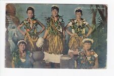 Dancing Girls In Hawaii c1912 Royal Hula-Hula Pre-Statehood DB Postcard  picture