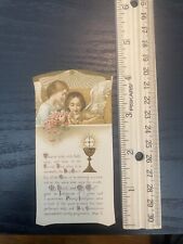 Antique Catholic Prayer Card Religious Collectible 1890's Holy Card. picture