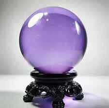 110mm Purple Extra Large Crystal Ball, Violet Fortune Telling Ball, 4.3 Inch picture