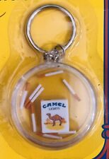Vintage Rare Camel Lights Cigarette Tobacco Water Game Keychain Key Ring Chain picture