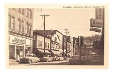 Broadway, Business District BANGOR PA 1950s Postcard Acme Store Hotel picture