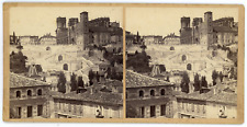 Vintage Stereo, France, Auch, Monumental Staircase and Cathedral Stereo Card -  picture