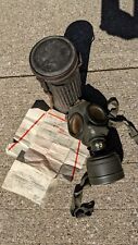 WWII GERMAN GAS MASK ~ WITH CANISTER ~ US GI Letter CLEAN ESTATE ITEM picture
