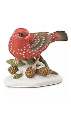 Lenox Strawberry Finch Garden Bird Figurine Annual Pine Cones 2016 Christmas picture