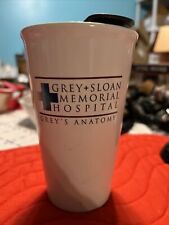 Grey’s Anatomy ceramic coffee/tea tumbler w/lid/Derek/Meredith/Ellen Pompeo picture