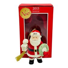Lenox 2015 Annual Lighting The Way Santa Christmas Ornament Porcelain NEW picture