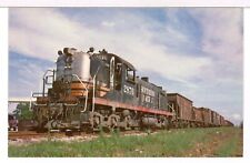 Southern Pacific Alco RSD 2876 in Black Widow Colors 1950s Kemah, Texas Postcard picture