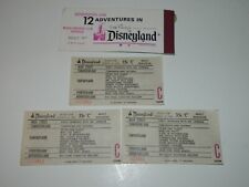 Lot Of 3 Vintage Disneyland Ticket Stubs, 35C, picture