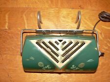 Vintage MCM Rex Electric Mfg. Corp. Green & Gold Hook On Headboard Reading Lamp picture