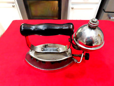 Vintage 1930's Gas Powered Iron THE DIAMOND IRON Akron Lamp Co USA Pump L5.24 picture