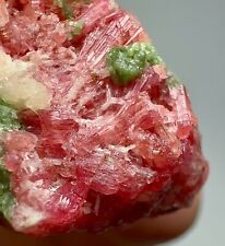 144 Ct Ultra Rare Red Clinozoisite With Epidote Crystals Cluster Bunch From @AFG picture
