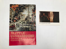 Bill Speidel 1964 Seattle WA Underground History Booklet & 1988 Postcard Vintage picture